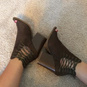 Lace Up Peep Toes